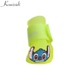 Wholesale 4pcs/set waterproof reflective non-slip pet dog shoes (Color: yellow)