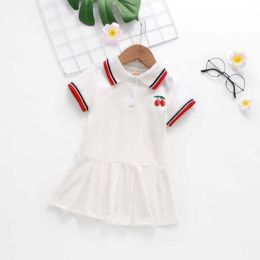 pleated short sleeve dress (Color: White)
