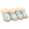 Wholesale 4 Pack Warm Non-Slip Dog Boots