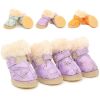Wholesale 4 Pack Warm Non-Slip Dog Boots