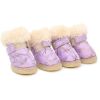 Wholesale 4 Pack Warm Non-Slip Dog Boots